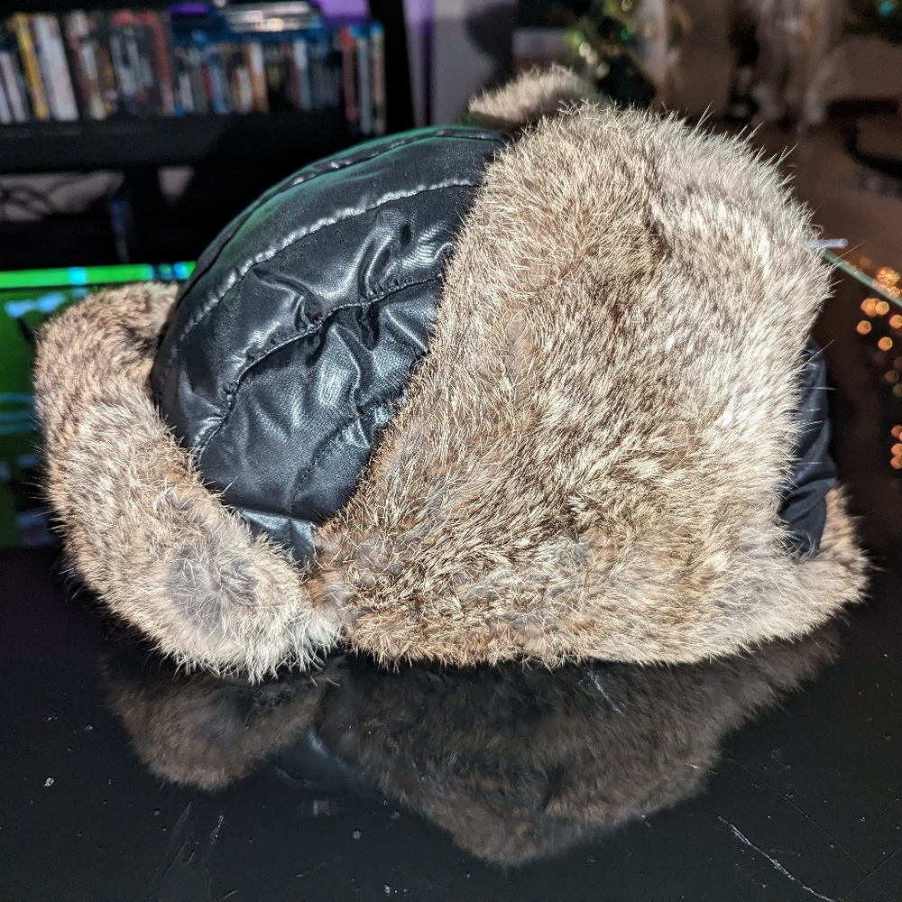 Nathaniel Cole by Crown Cap Aviator with rabbit fur